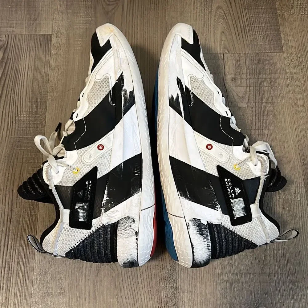 Adidas DAME 7 EXTPLY GW2804 Shaqnosis Shaq Damenosis White/Black Men's 11.5